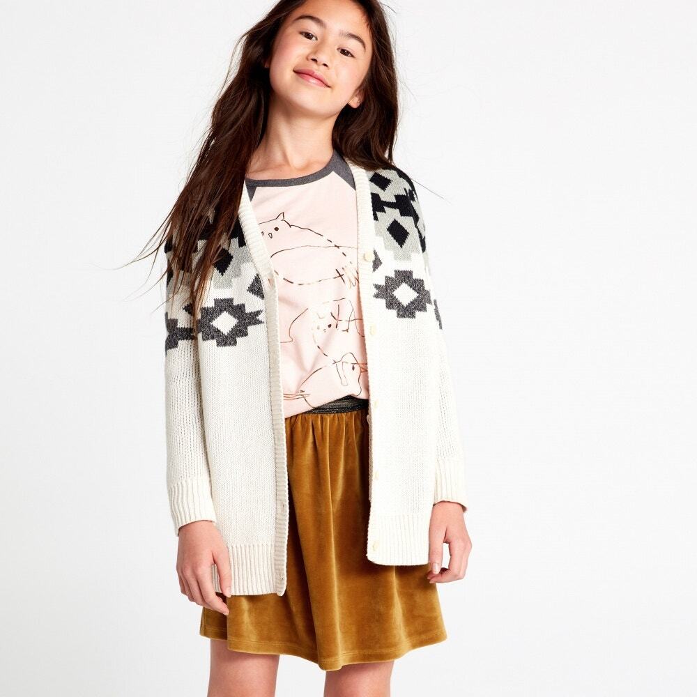 NWT Tea Collection Cardigan Sweater Indian Textile Print Size Medium